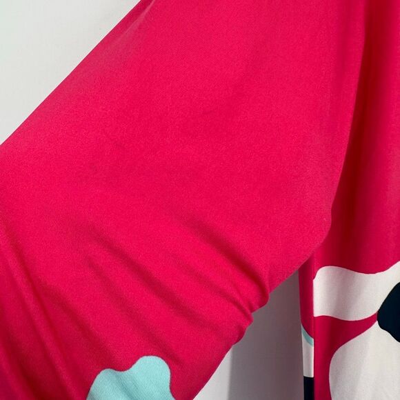 MARY SQUARE NWT Petal Passion Tunic Dress Size Medium Pink Liquid Knit Stretch - Picture 7 of 10